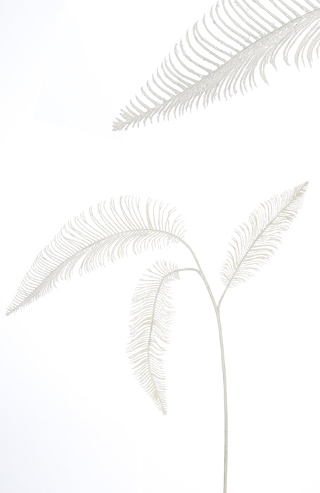 Kunstblume Farnzweig weiß 80 cm