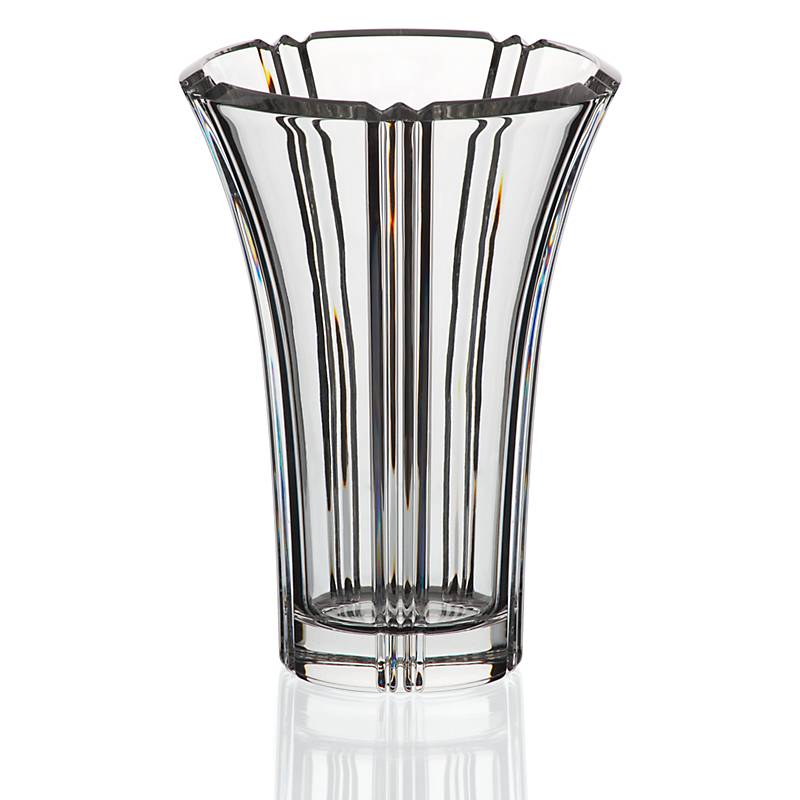 Vase Nadine 21 cm, Transparent, aus Bleikristall