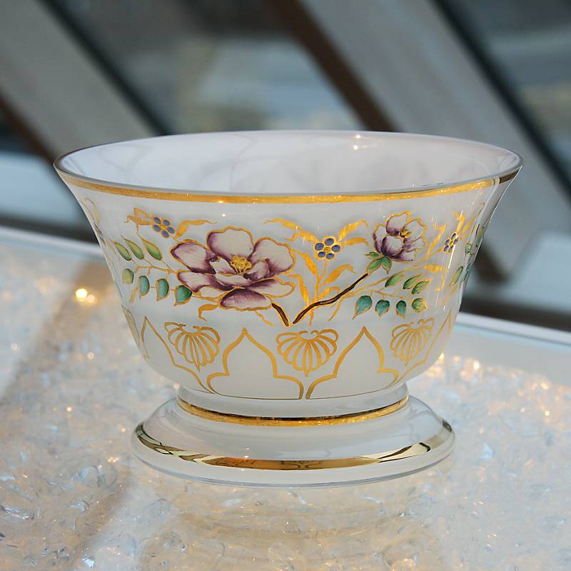 Schale White Queen 12,5 cm, Multicolor, aus Glas
