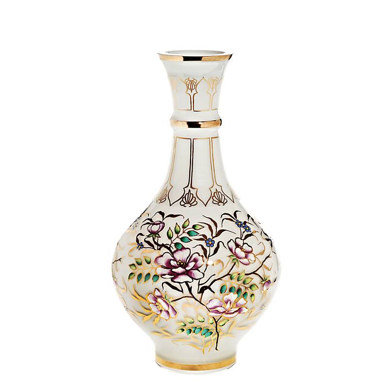 Vase White Queen 35 cm, Multicolor, aus Glas