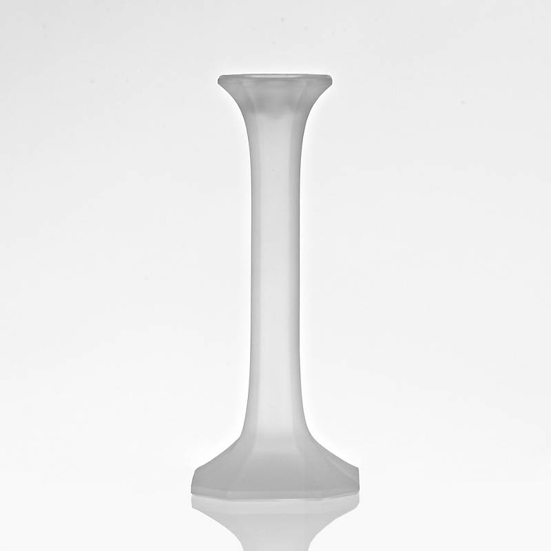 Kerzenhalter satiniert Crescendo 19cm, Satiniert, aus Kristallglas