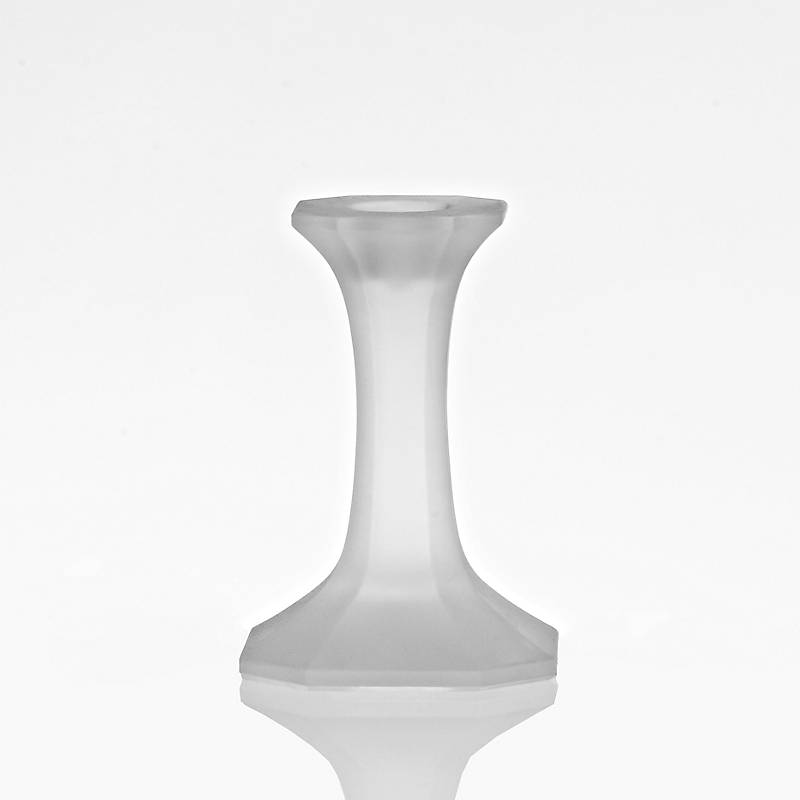 Kerzenhalter satiniert Crescend 11,5cm, Satiniert, aus Kristallglas