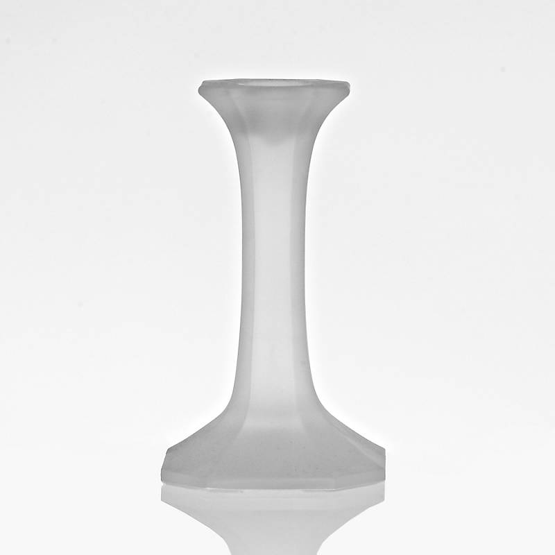Kerzenhalter satiniert Crescendo 13,5cm, Satiniert, aus Kristallglas
