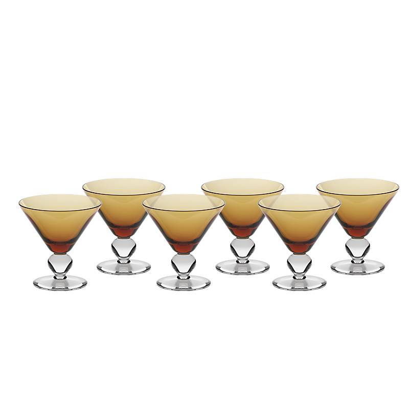 Eiscremeglas Cocktail 6er-Set Colori Vero 11cm orange