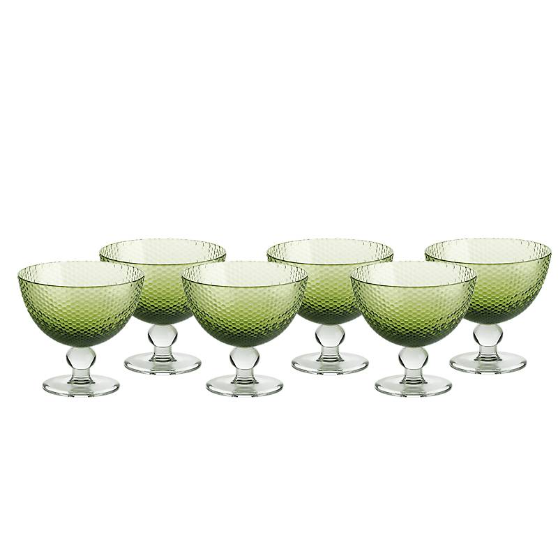 Eisschale Bubbles 6er-Set Colori Vero 11cm grün