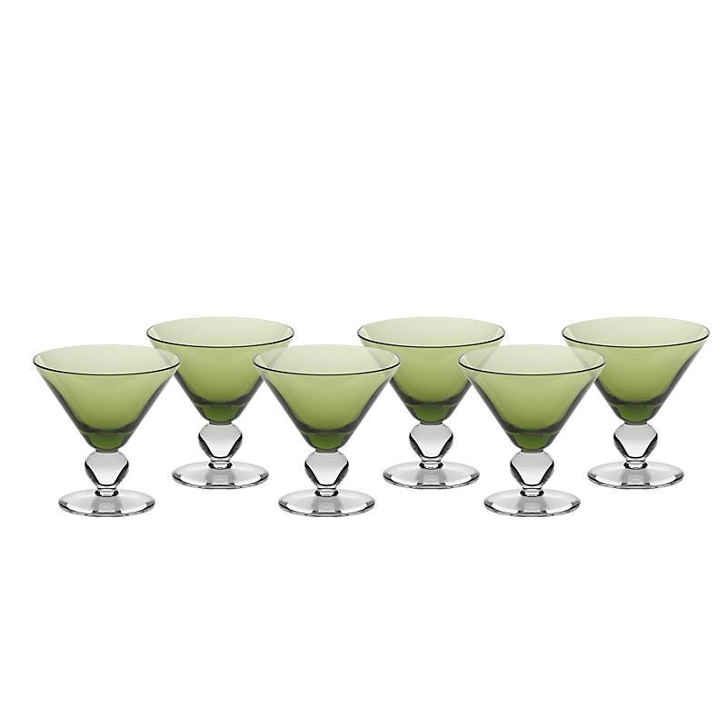 Eiscremeglas Cocktail 6er-Set Colori Vero 11cm grün