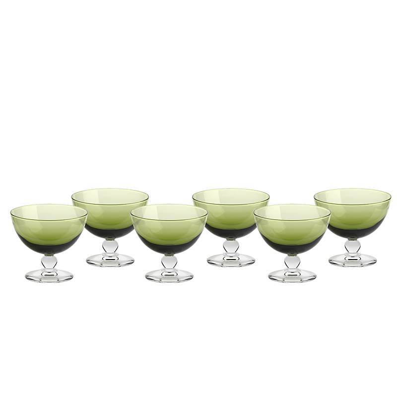 Eisschale Eisbecher Dessertschale 6er-Set grün Piccolo Colori 280ml Gelato