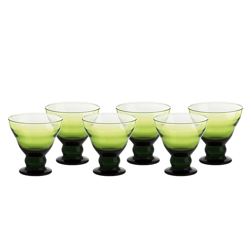 Eiscremeglas Antico 6er-Set Colori Vero 12,5cm grün