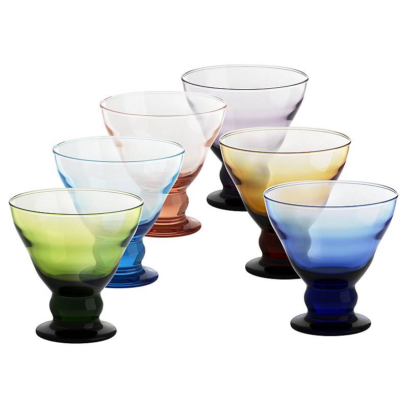 Eiscremeglas Antico Colori Vero 12,5cm 6er-Set bunt gemixt
