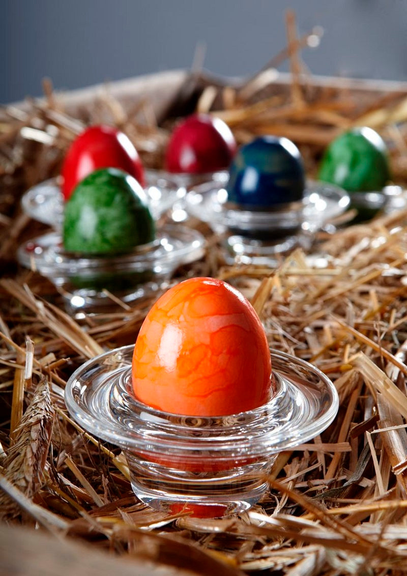 LOBERON Eierbecher Set - 4er Set Mundgeblasene Glas-Eierbecher In Silber