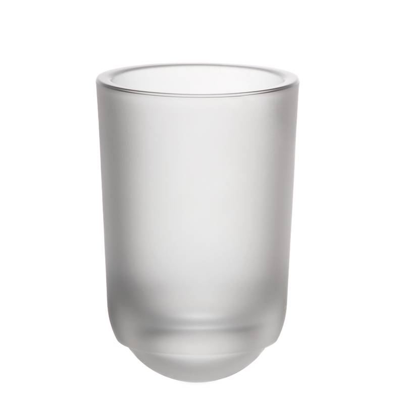 WC-Bürstenglas 15 cm satiniert aus Bleikristall