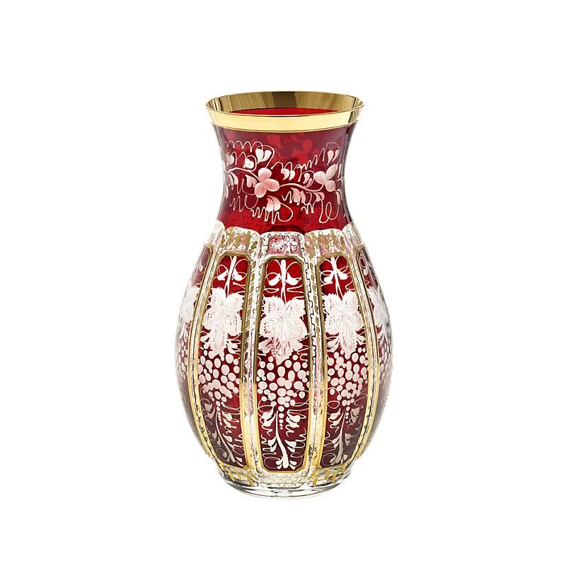 Vase getäfelt "Ruby Grape" (22cm)