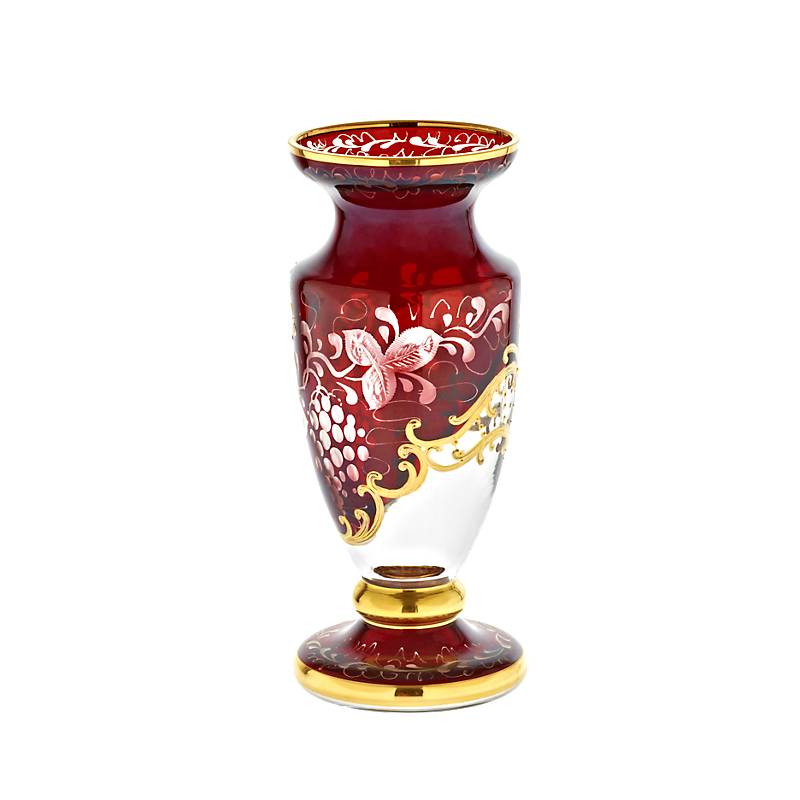 Vase auf Fuß "Golden Grape" (18cm)