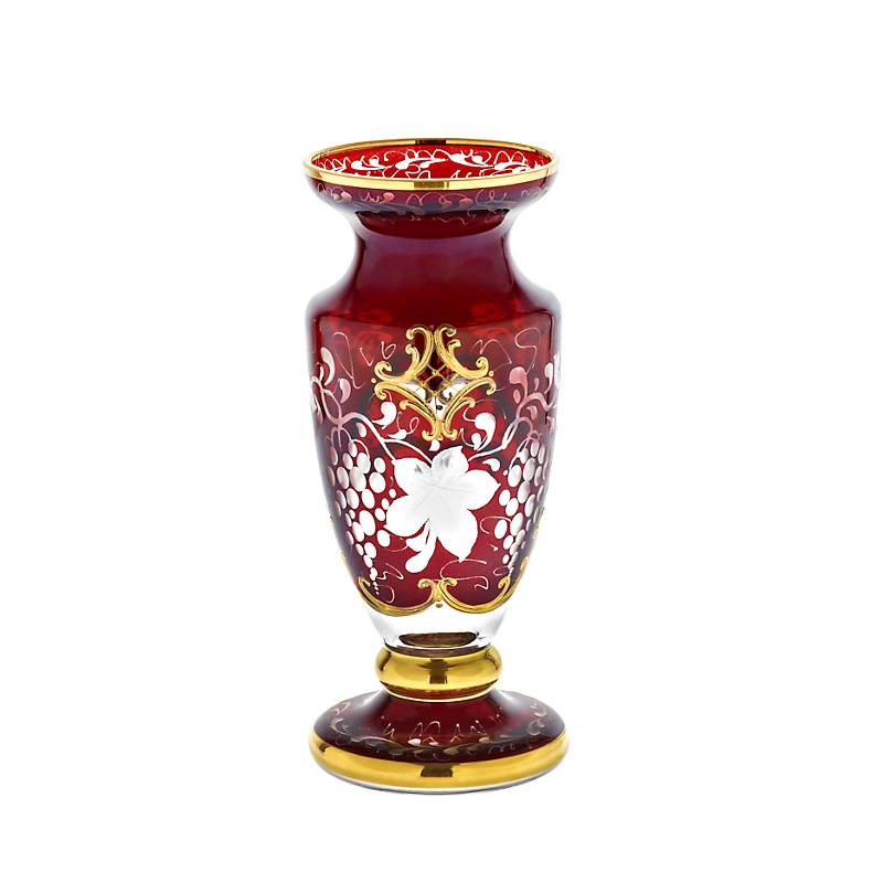 Vase auf Fuß "Golden Grape" (18cm)