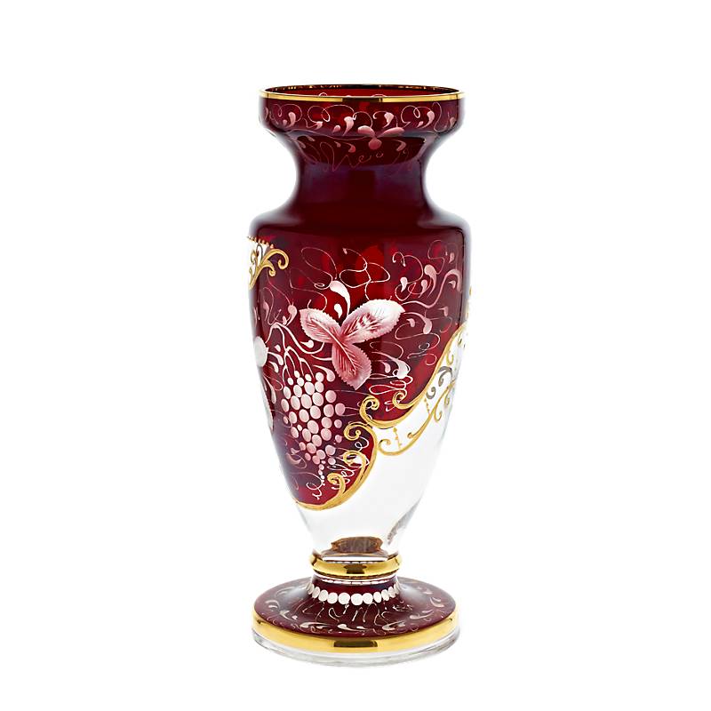 Vase auf Fuß "Golden Grape" (31,5cm)