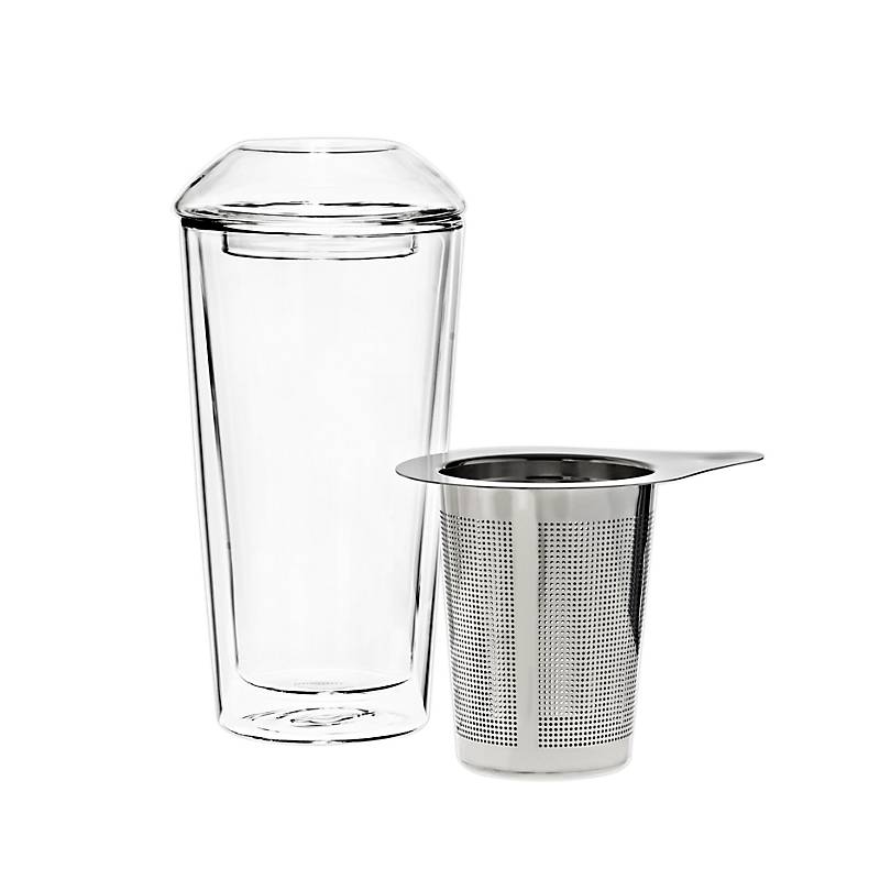 Teeglas mit Sieb und Deckel Thermo 340ml