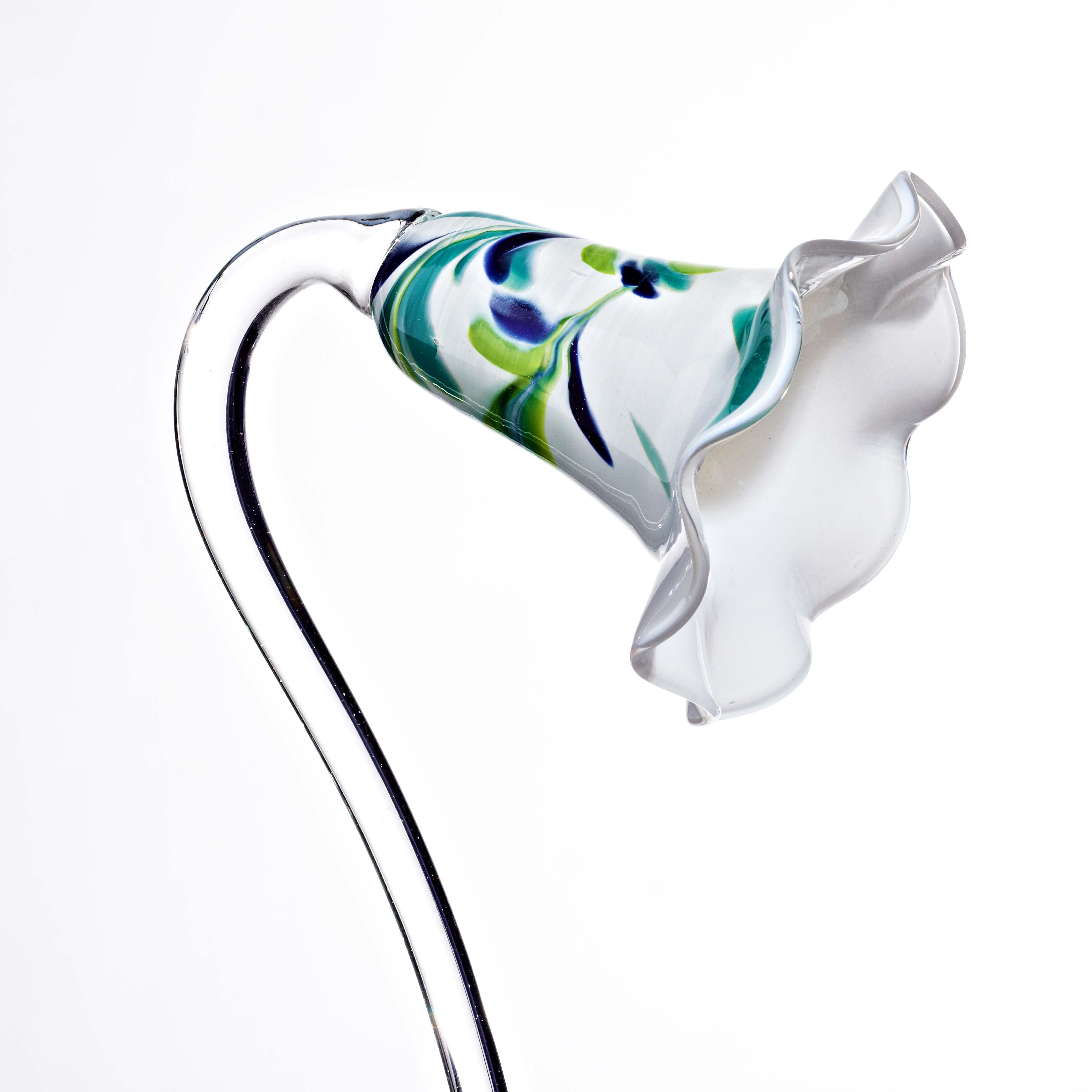 Miniglocke auf Glasstab "Gartenflair" (90cm)