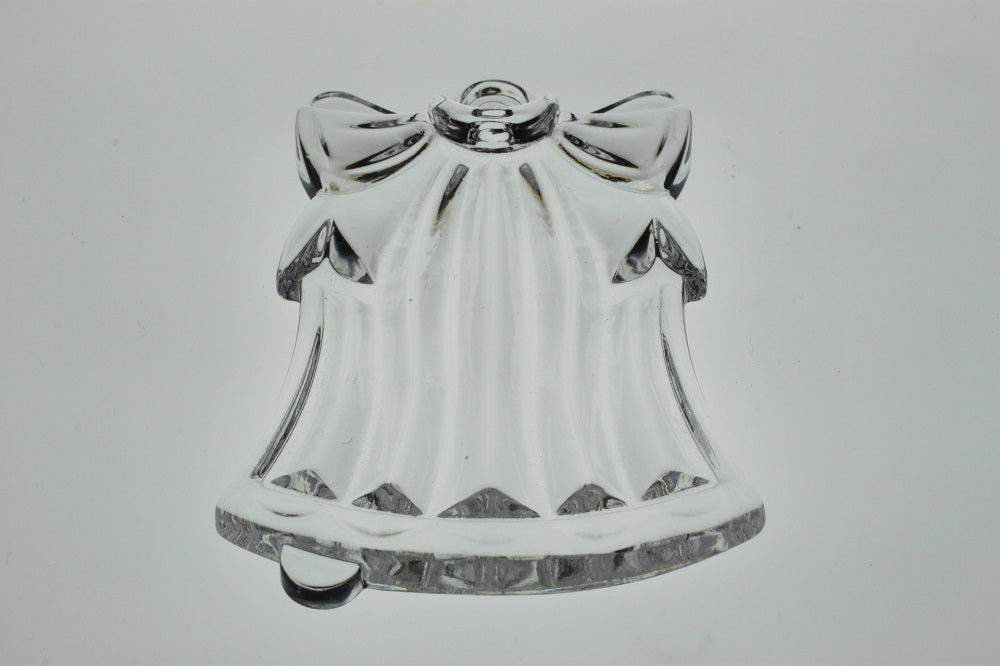 Glasanhänger Baumschmuck Glocke klar Bleikristall 8,5 cm