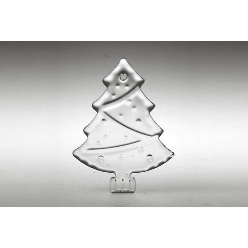Glasanhänger Baumschmuck Weihnachtsbaum klar Bleikristall 8,5 cm
