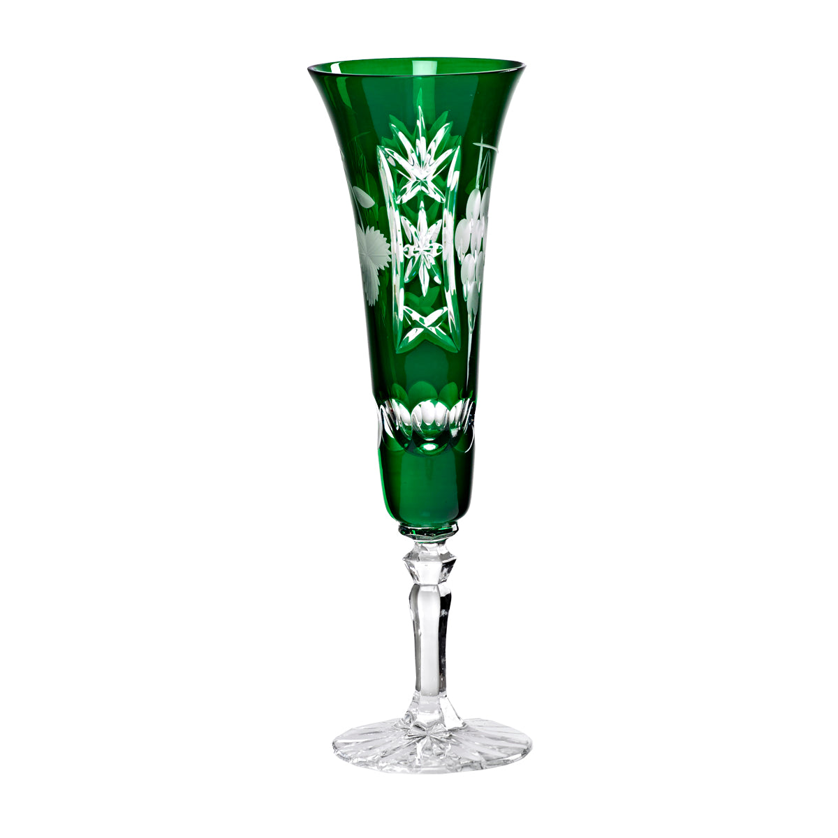 Sektglas Sektkelch Champagnerglas Handgeschliffen Traube Kristall Glas 140 ml