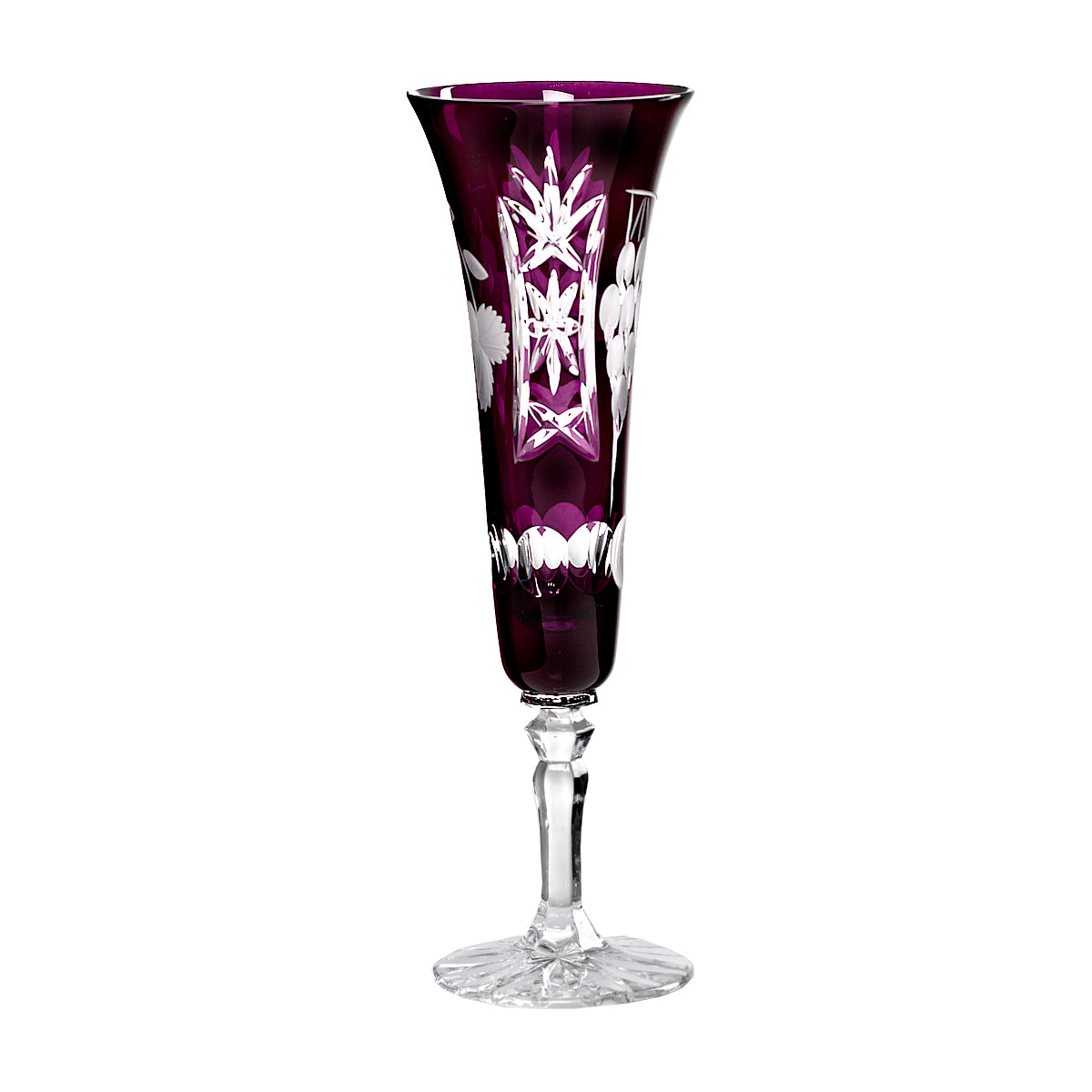 Sektglas Sektkelch Champagnerglas Handgeschliffen Traube Kristall Glas 140 ml