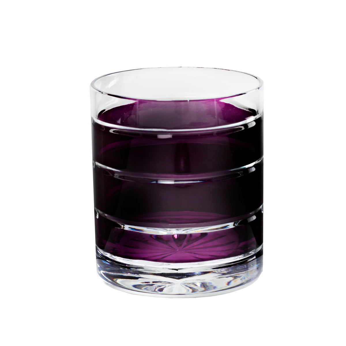 Whiskyglas Whiskybecher Trinkbecher Handgeschliffen Blau Kristall Glas 280 ml