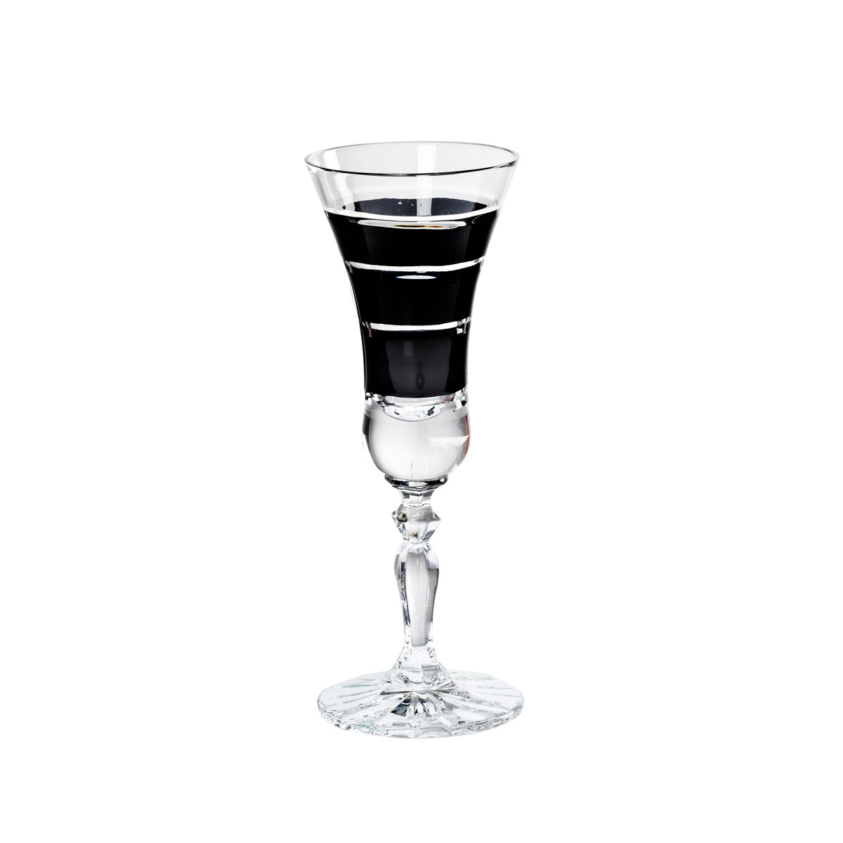 Likörkelch Schnapsglas Wodkaglas Handgeschliffen Square Kristall Glas 25 ml