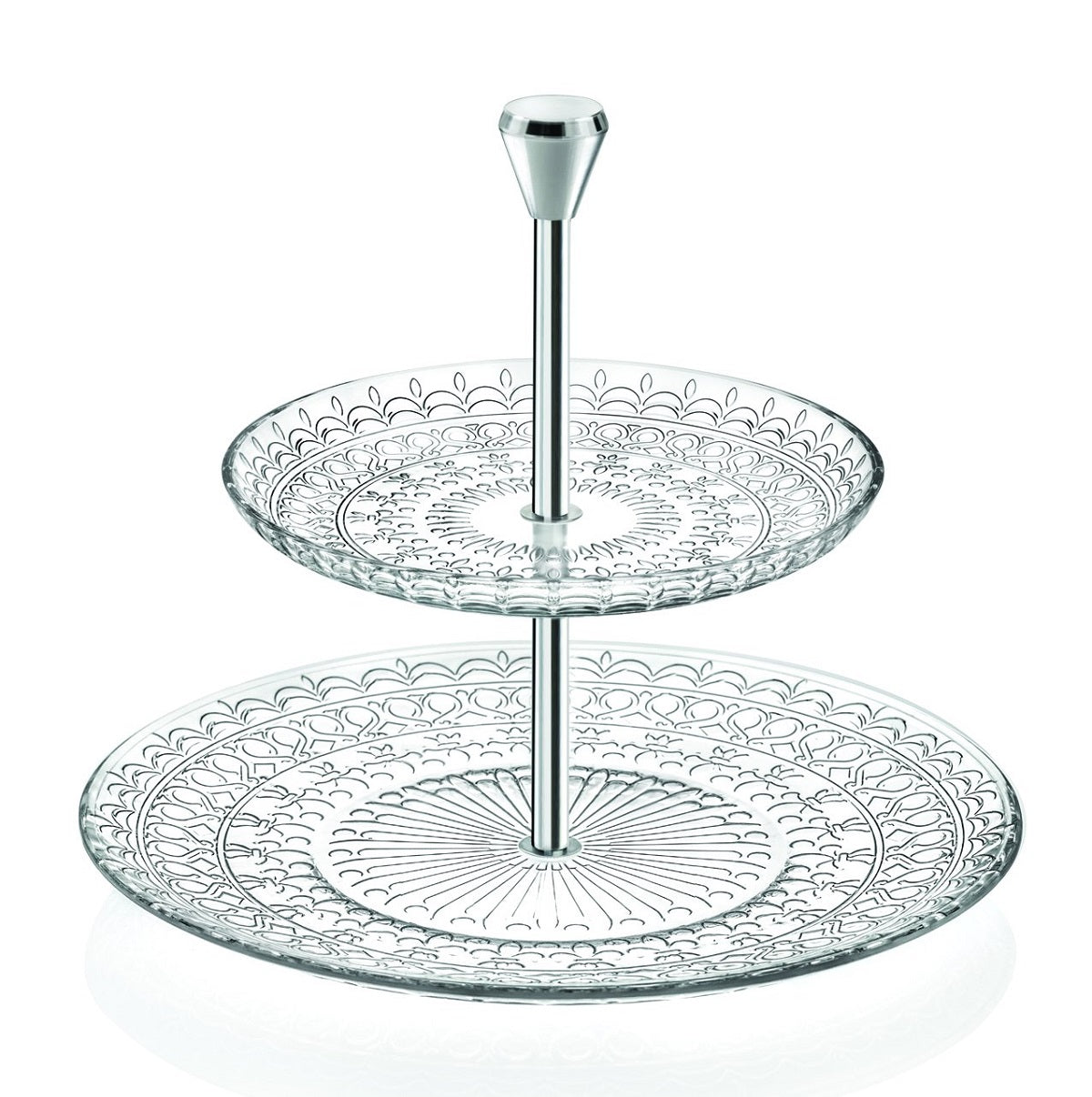 Etagere 2-stöckig Medici Cup Cake Ständer 22cm Glas Metall