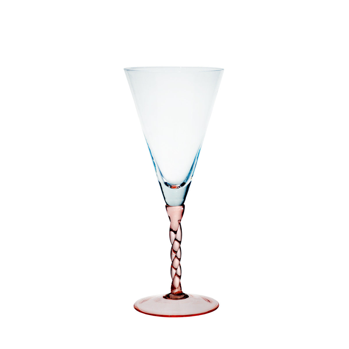 Eiscremeglas Twist rosa 600 ml Eisbecher XL Dessertglas Kelchglas