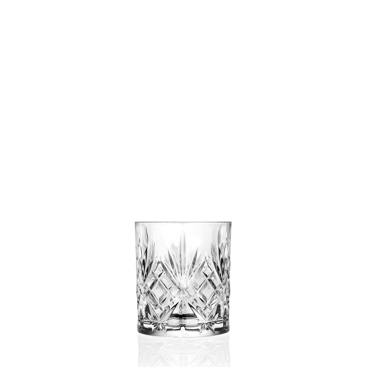 Whiskybecher Melodia 340 ml Trinkbecher  Kristallglas Retroschliff