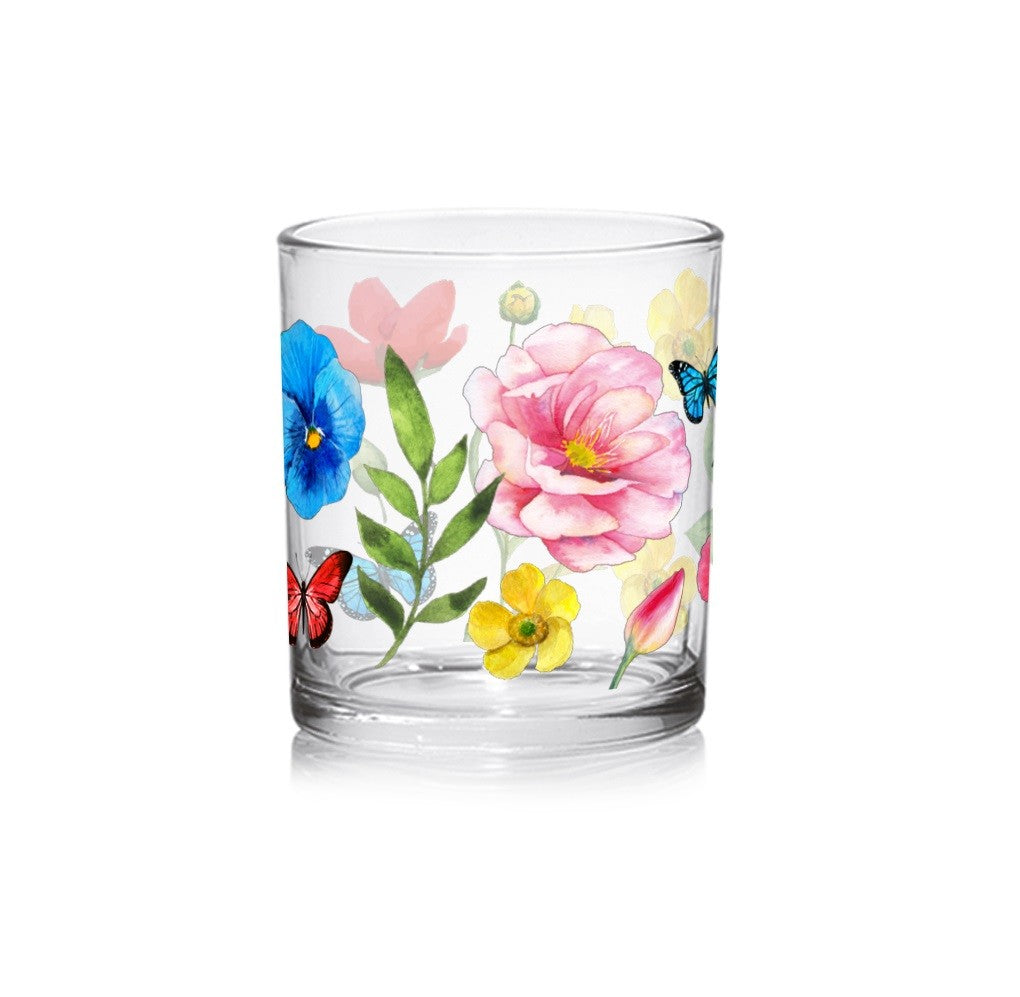 Wasserglas Isabel Saft Trinkbecher Blumen 220 ml