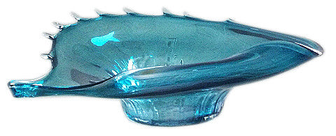 Glasschale Muschel aquamarine pearl Jozy Art Queen 45 cm
