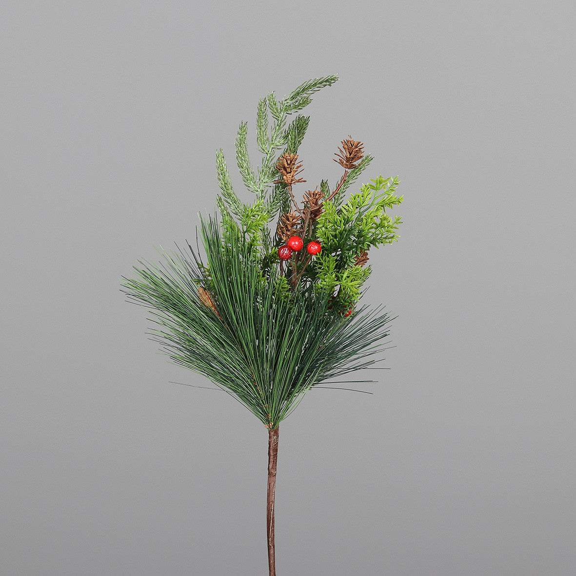 Kunstblume Tannen-Kiefer Mix  68 cm mit Zapfen und Beeren