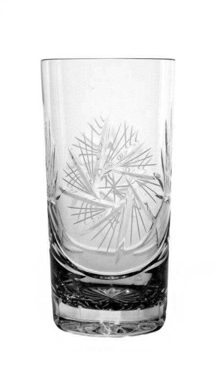 Trinkbecher Schleuderstern 300 ml Wasserglas Saftglas Bleikristallglas