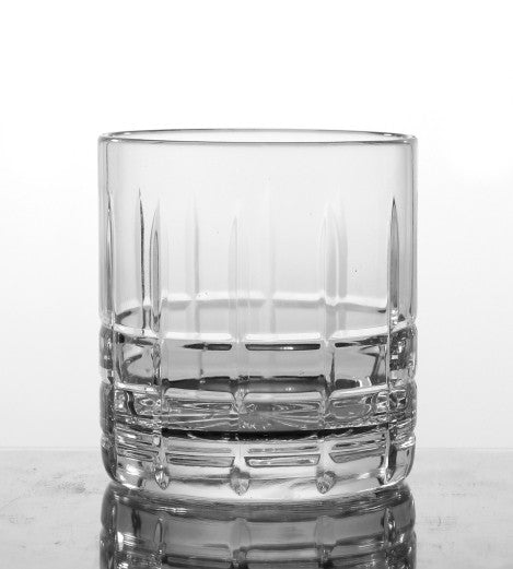 Whiskybecher Karree 280 ml Trinkglas Saftglas Bleikristallglas klar