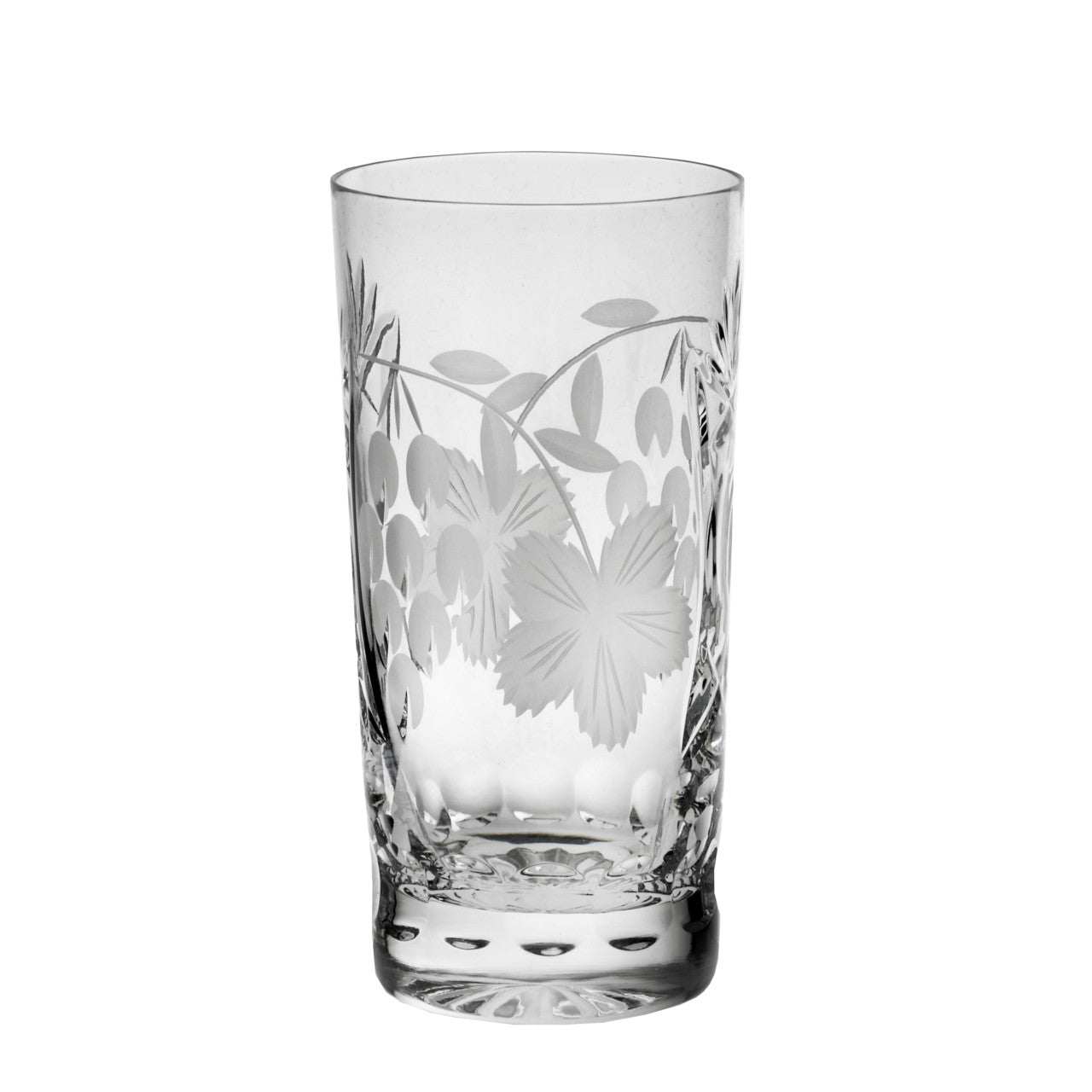 Trinkbecher Traube 300 ml Wasserglas Saftglas Bleikristallglas klar
