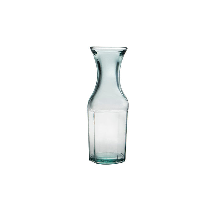Glaskaraffe Casual 1000 ml Wasserflasche Krug Retro Recycling-Glas